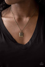 Load image into Gallery viewer, Paparazzi Accessories ❋Back To Square One - Brass Necklace❋ Flat Rate Ship $4.50❋
