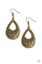 Load image into Gallery viewer, pittmanbling-and-jewelry-inc-presentsalpha-amazon-brass-earrings-paparazzi-accessories
