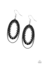 Load image into Gallery viewer, pittmanbling-and-jewelry-inc-presentsmarry-into-money-black-earrings-paparazzi-accessories
