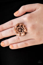 Load image into Gallery viewer, Paparazzi Accessories ⚘ FLOWERBED and Breakfast - Copper Ring⚘ Flat Rate Ship $4.50 ⚘
