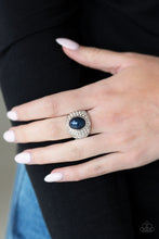 Load image into Gallery viewer, Paparazzi Accessories ⚘ Glittering Go-Getter -Blue Ring⚘ Flat Rate Ship $4.50 ⚘
