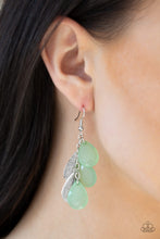 Load image into Gallery viewer, Paparazzi Accessories ⚘ Seaside Stunner - Green Earrings⚘ Flat Rate Ship $4.50 ⚘
