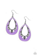 Load image into Gallery viewer, pittmanbling-and-jewelry-inc-presentscompliments-to-the-chic-purple-earrings-paparazzi-accessories
