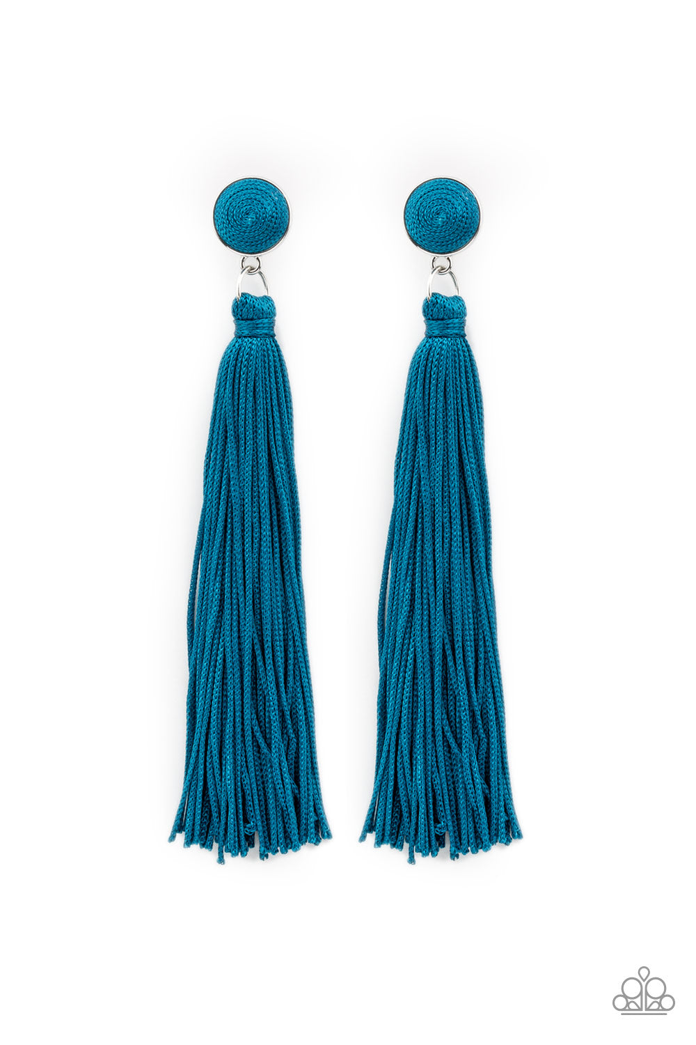 pittmanbling-and-jewelry-inc-presentstightrope-tassel-blue-post earrings-paparazzi-accessories