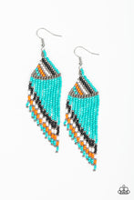 Load image into Gallery viewer, pittmanbling-and-jewelry-inc-presentsbodaciously-bohemian-blue-earrings-paparazzi-accessories
