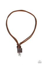 Load image into Gallery viewer, pittmanbling-and-jewelry-inc-presentsdodge-a-bullet-brown-mens necklace-paparazzi-accessories
