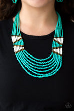 Load image into Gallery viewer, Paparazzi Accessories ⚘ Kickin It Outback - Blue Necklace⚘ Flat Rate Ship $4.50 ⚘
