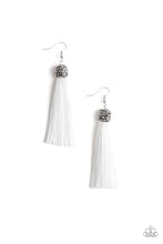 Load image into Gallery viewer, pittmanbling-and-jewelry-inc-presentsmake-room-for-plume-white-earrings-paparazzi-accessories
