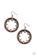 Load image into Gallery viewer, pittmanbling-and-jewelry-inc-presentswhimsical-wheelhouse-copper-earrings-paparazzi-accessories
