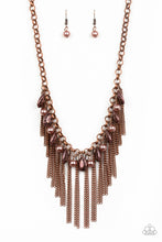 Load image into Gallery viewer, pittmanbling-and-jewelry-inc-presentsindustrial-intensity-copper-necklace-paparazzi-accessories
