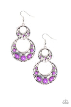 Load image into Gallery viewer, pittmanbling-and-jewelry-inc-presentswest-coast-whimsical-purple-earrings-paparazzi-accessories
