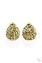 Load image into Gallery viewer, pittmanbling-and-jewelry-inc-presentsseasonal-bliss-brass-post earrings-paparazzi-accessories
