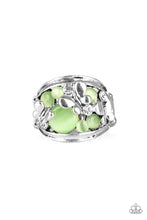 Load image into Gallery viewer, pittmanbling-and-jewelry-inc-presentsflutter-me-up-green-ring-paparazzi-accessories
