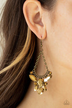 Load image into Gallery viewer, Paparazzi Accessories ❋Bling Bouquets - Brass Earrings❋ Flat Rate Ship $4.50❋
