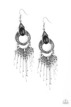 Load image into Gallery viewer, pittmanbling-and-jewelry-inc-presentssouthern-spearhead-black-earrings-paparazzi-accessories
