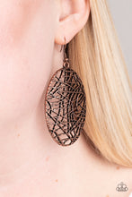 Load image into Gallery viewer, Paparazzi Accessories ❋Way Out of Line - Copper Earrings❋ Flat Rate Ship $4.50❋
