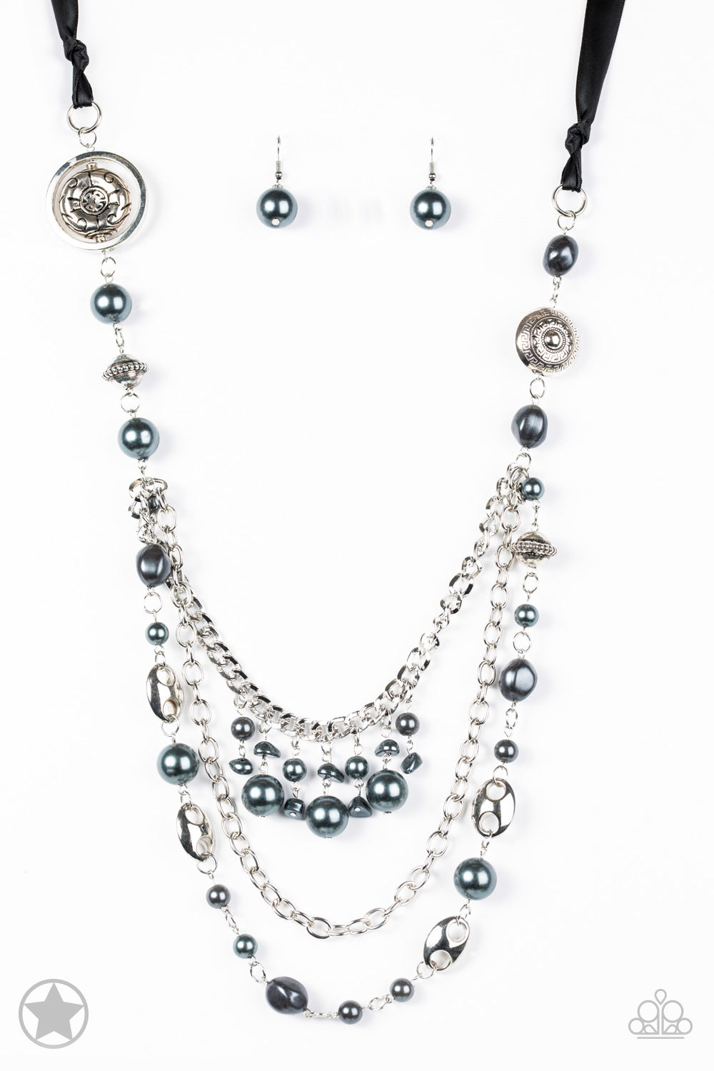 pittmanbling-and-jewelry-inc-presentsblack-ribbon-and-dark-gray-pearls-blockbuster-paparazzi-accessories